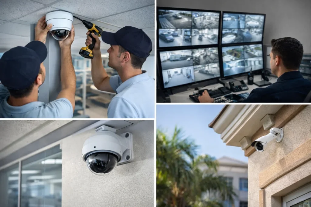 CCTV installation cost in Abu Dhabi with professional security camera setup