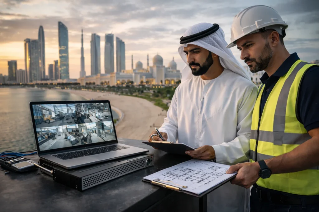 admcc approved cctv installation abu dhabi inspection process